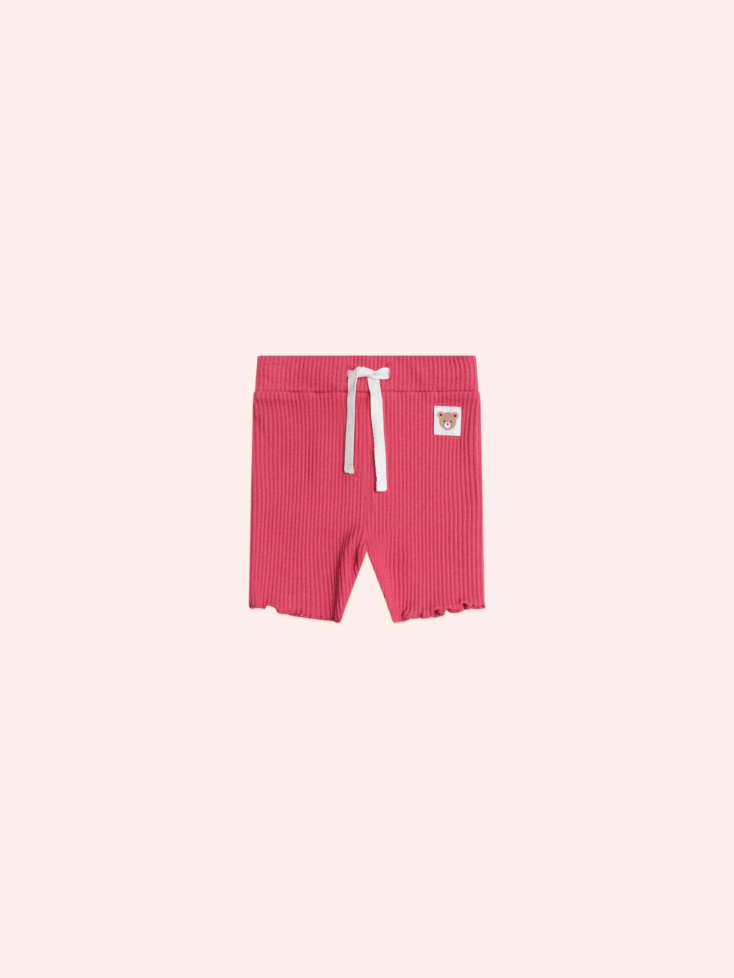 Cherry Rib Bike Shortie