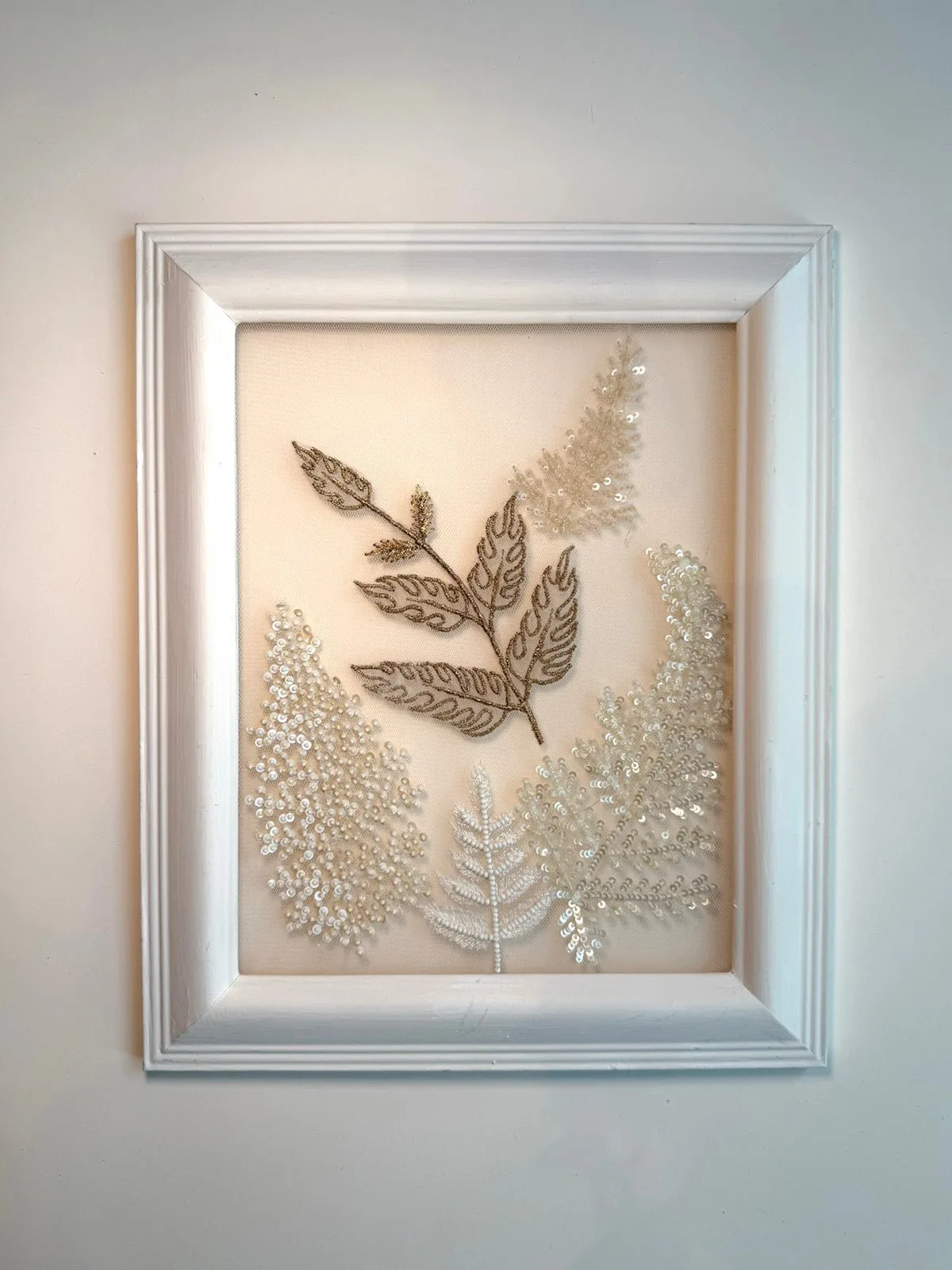 Signed Framed Couture Embroidery as a Statement Piece