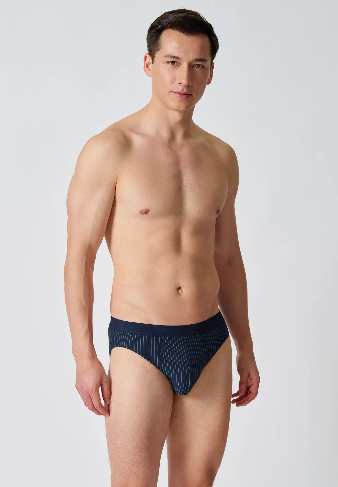 Cotton 2 Pack Slip Doppelpack | blue pinstripe selection 110161-01H507