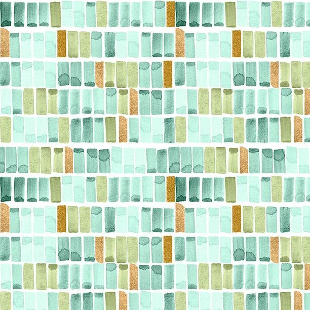 Peony Blossoms Swatches White/Teal - 34717-177 - 3 YARD CUT