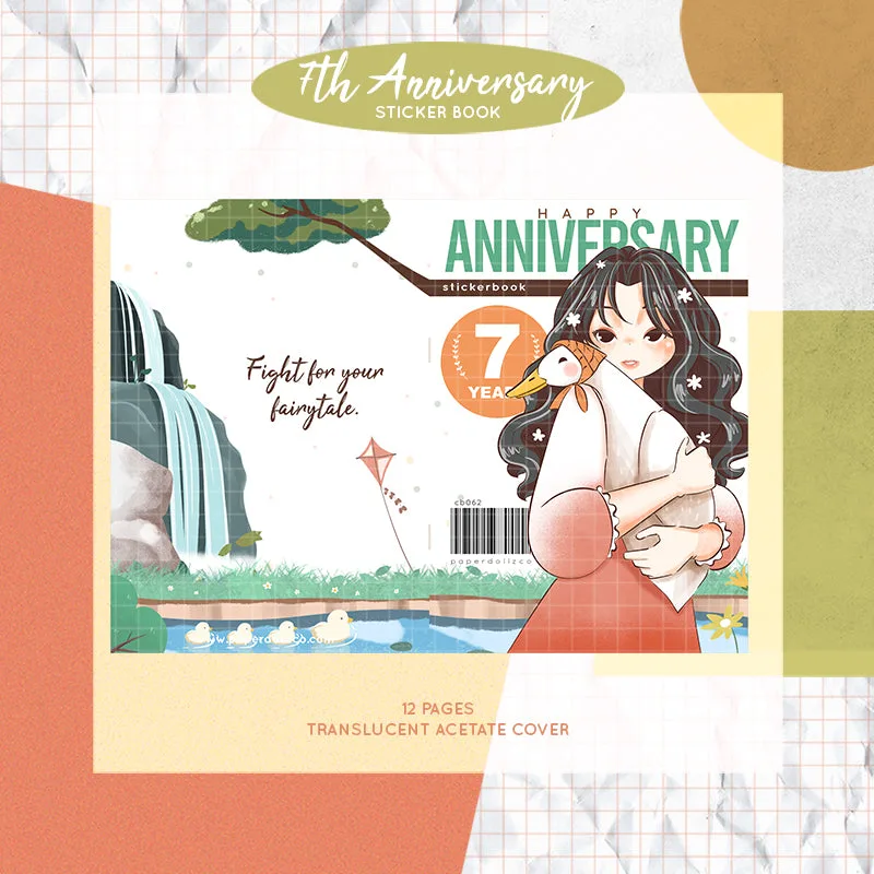 ¿Qué incluye el libro de pegatinas del 7º aniversario de PaperDollzCo?