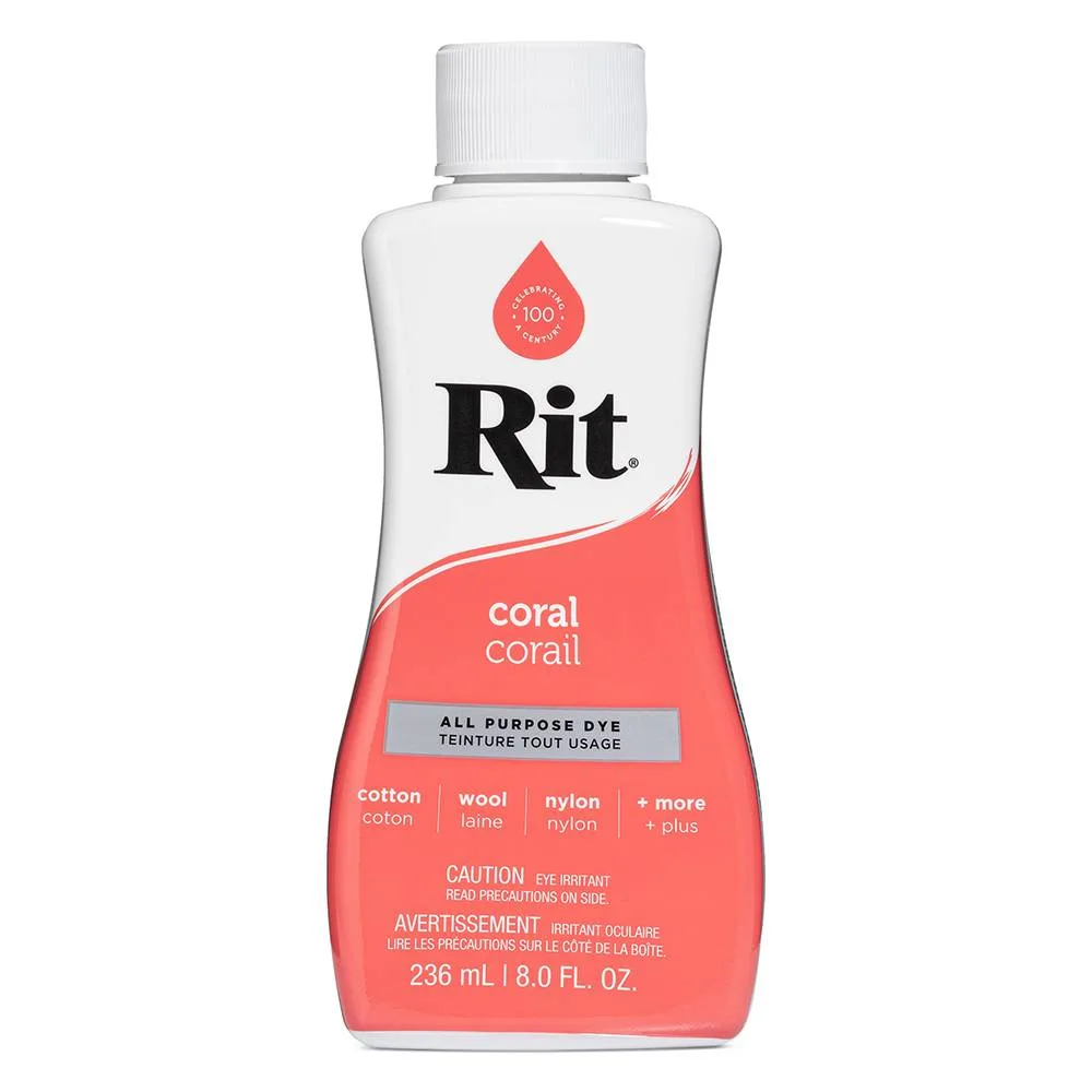 Tinte líquido multiusos RIT | Coral | 236 ml (8 oz)