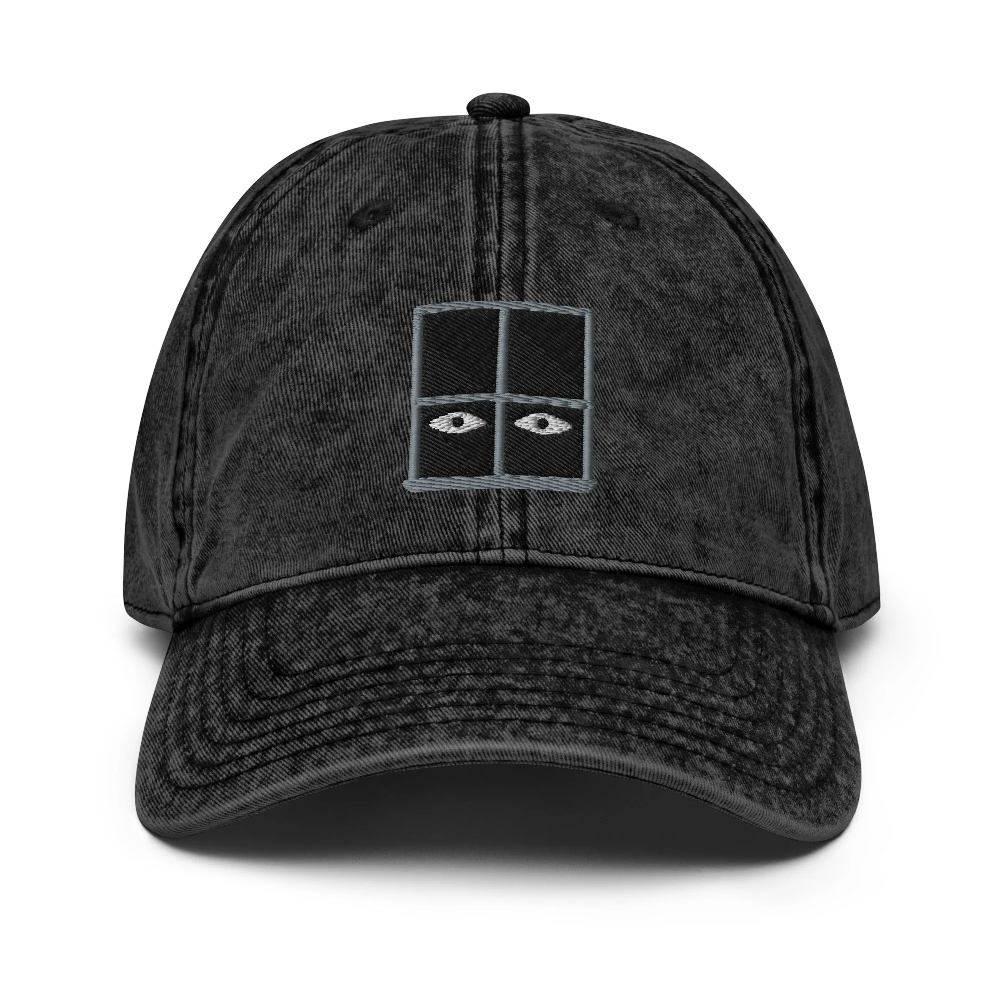 Gorra I SEE YOU gris - negro desgastado