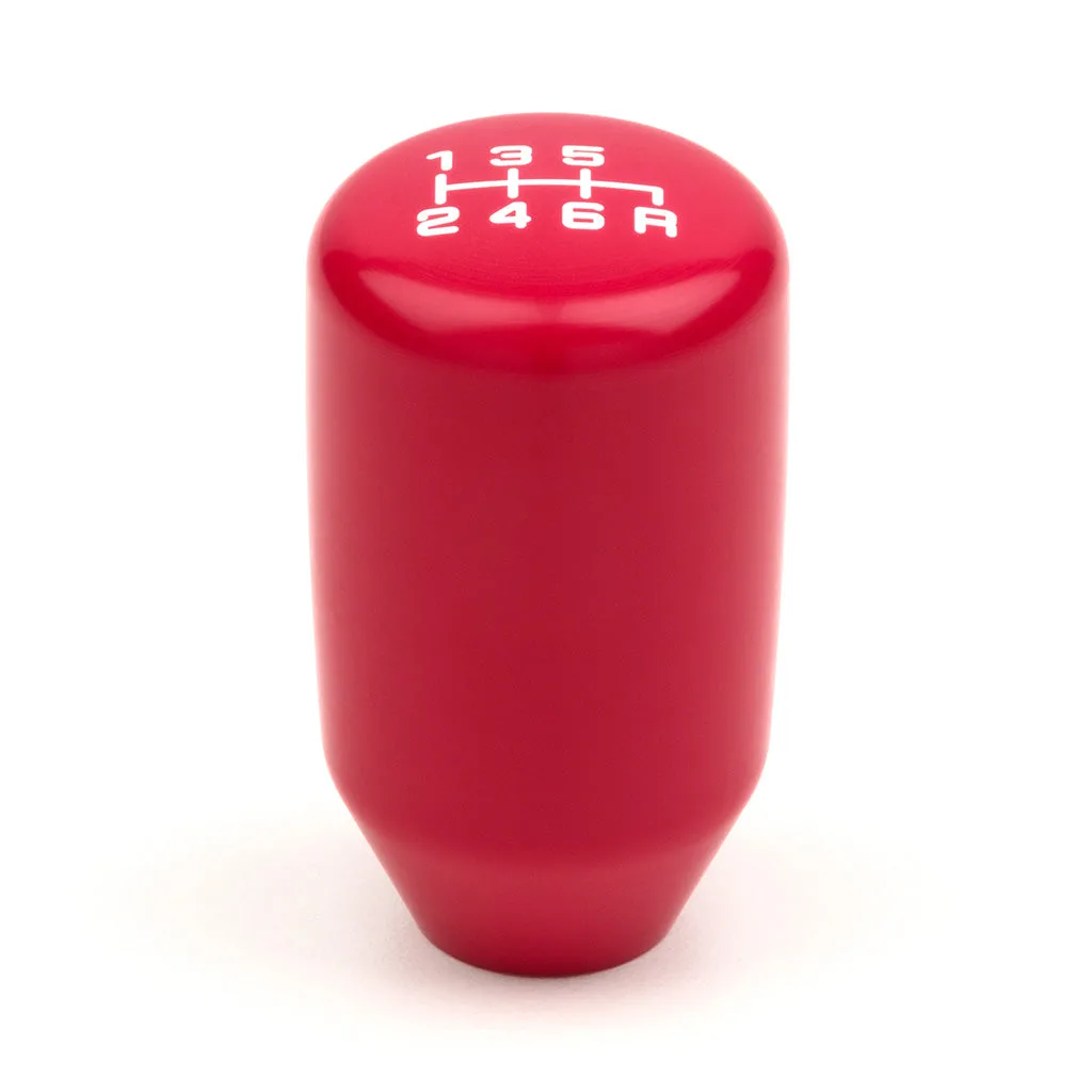 Pommeau de vitesse isolé ESCO 6 vitesses rouge (M10X1.5)