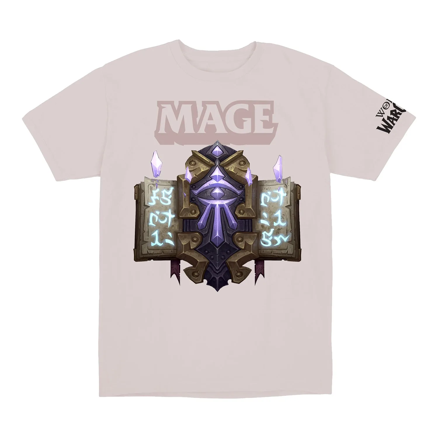T-shirt gris World of Warcraft emblème mage