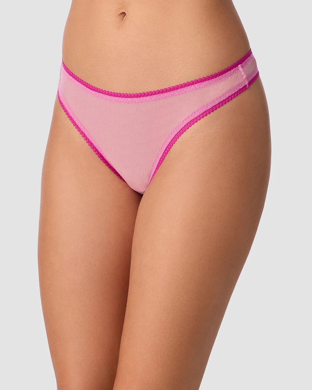 Tanga de malla fina: sin marcas bajo pantalones ajustados