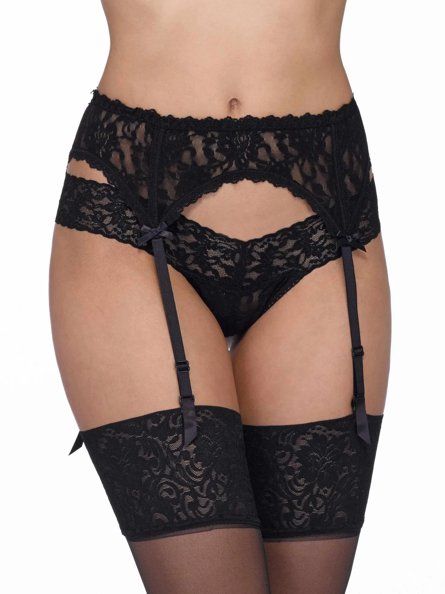 Signature Lace® Garter Belt Black