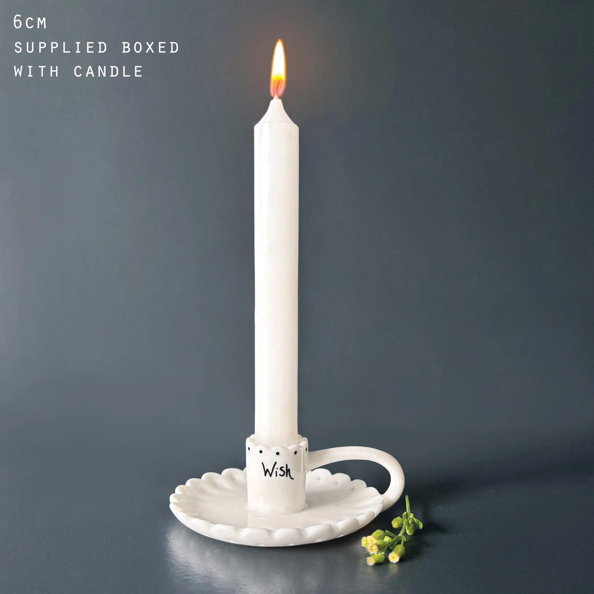 East of India Scallop Candle Holder - Wish