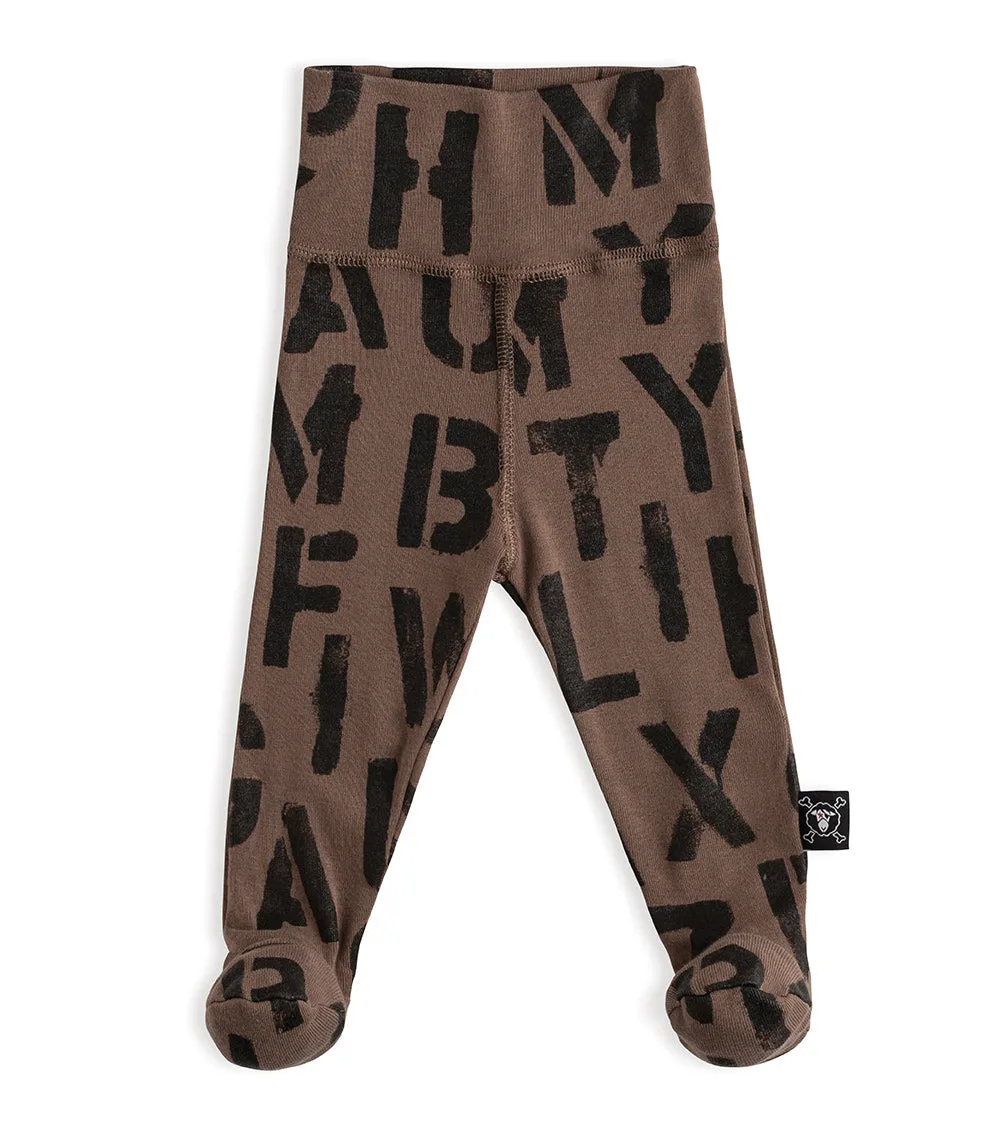 leggings con piede
