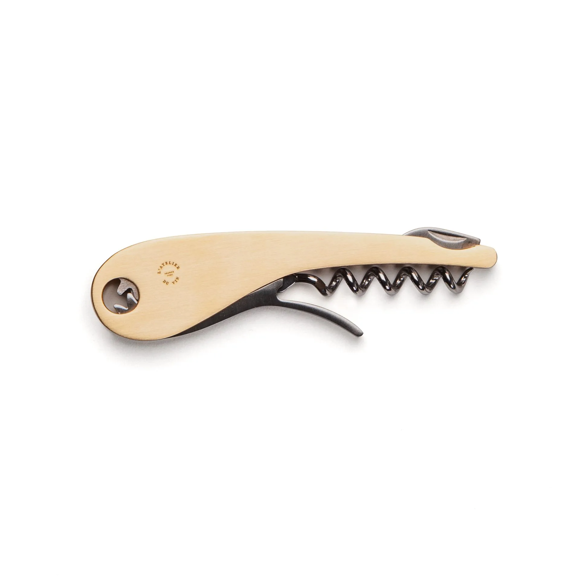 Korkociąg sommelierski z mosiądzu – Soft Machine | L’Atelier du Vin