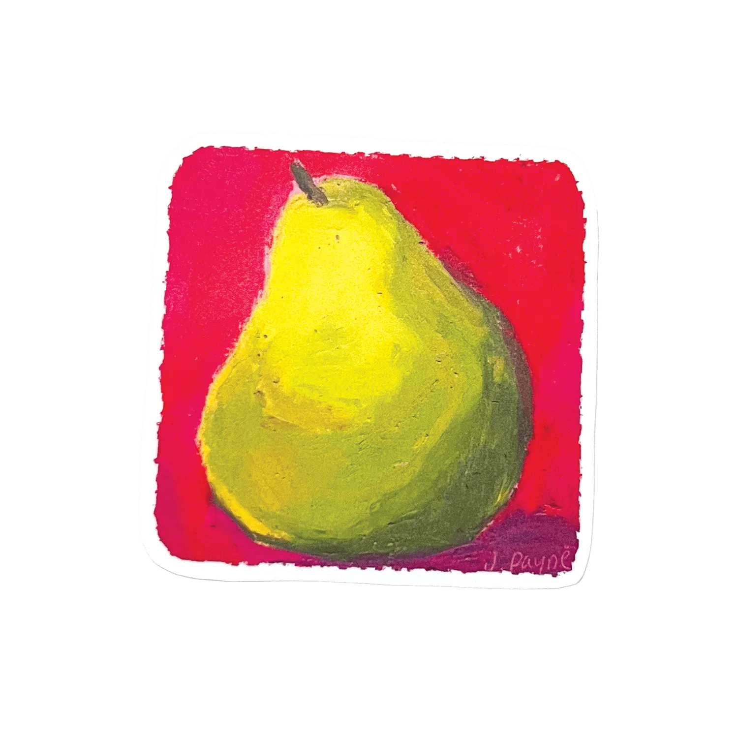 Pear Still Life | Matte Vinyl Sticker