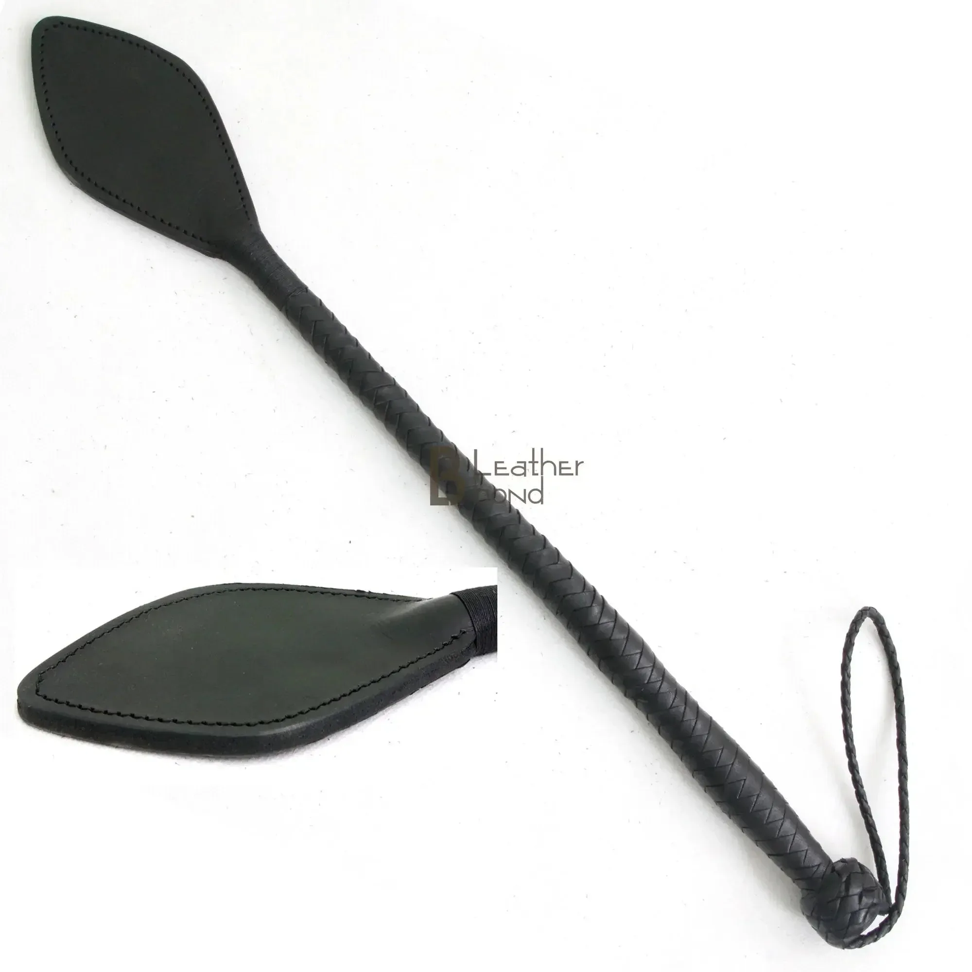 Cravache à queue de dragon tressée en cuir de vache véritable avec âme en fibre | Flogger BDSM fait main