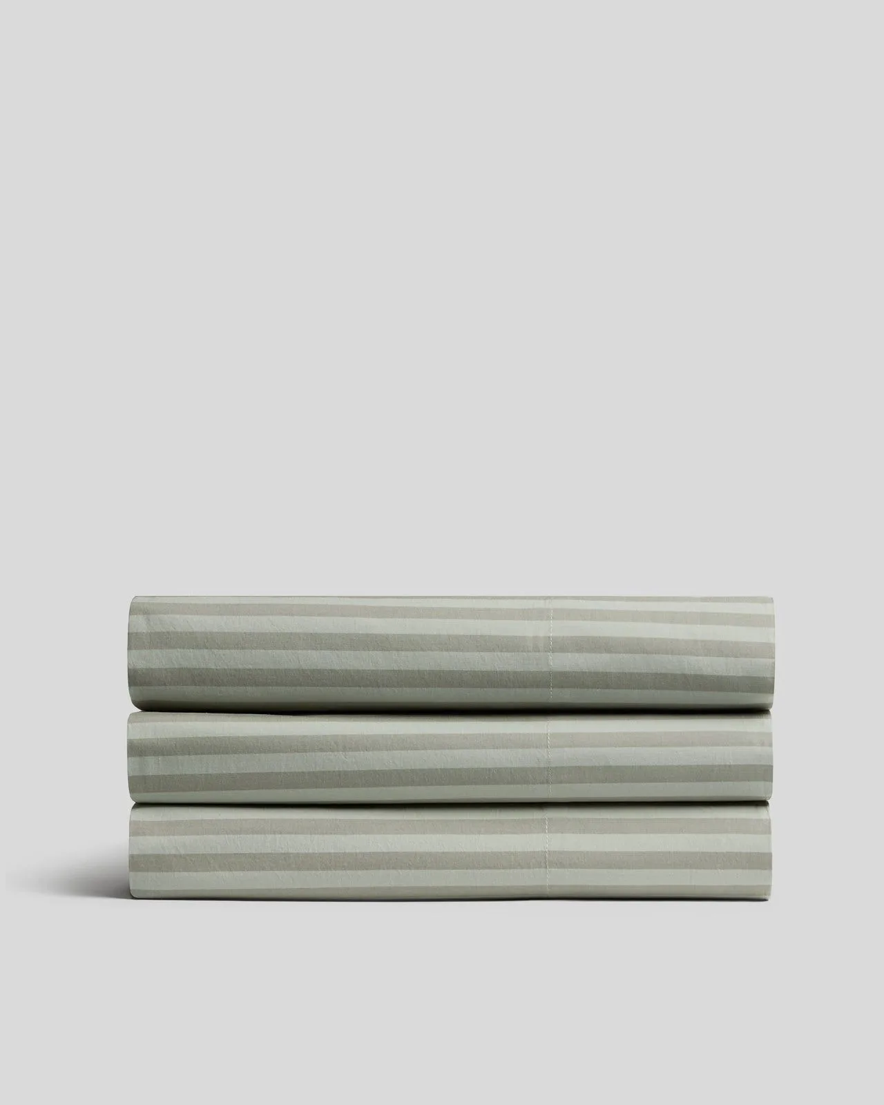 Percale Top Sheet (Moss Stripe)