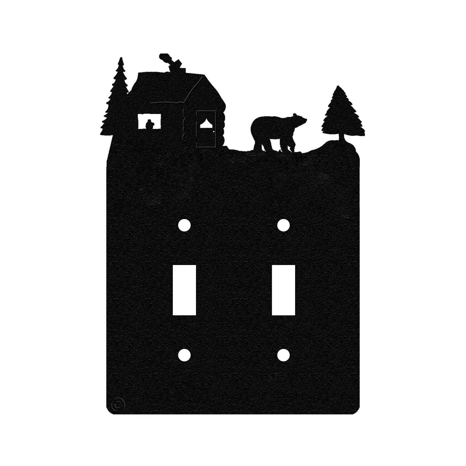 Bear & Cabin Wall Plate
