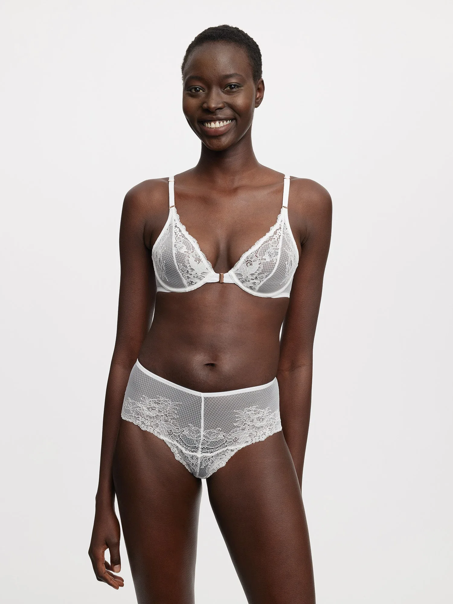 Flaunt Lace High Waist Thong