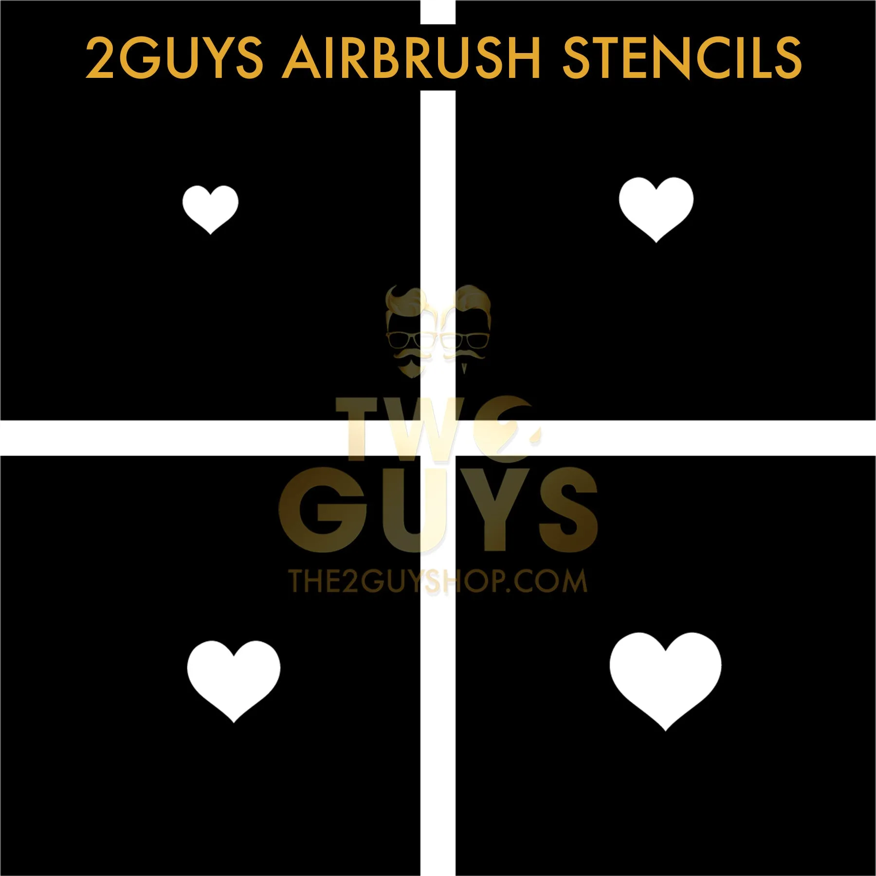 Heart Airbrush Stencils