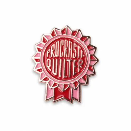 Procrastiquilter Enamel Pin: Fun Quilter Gift