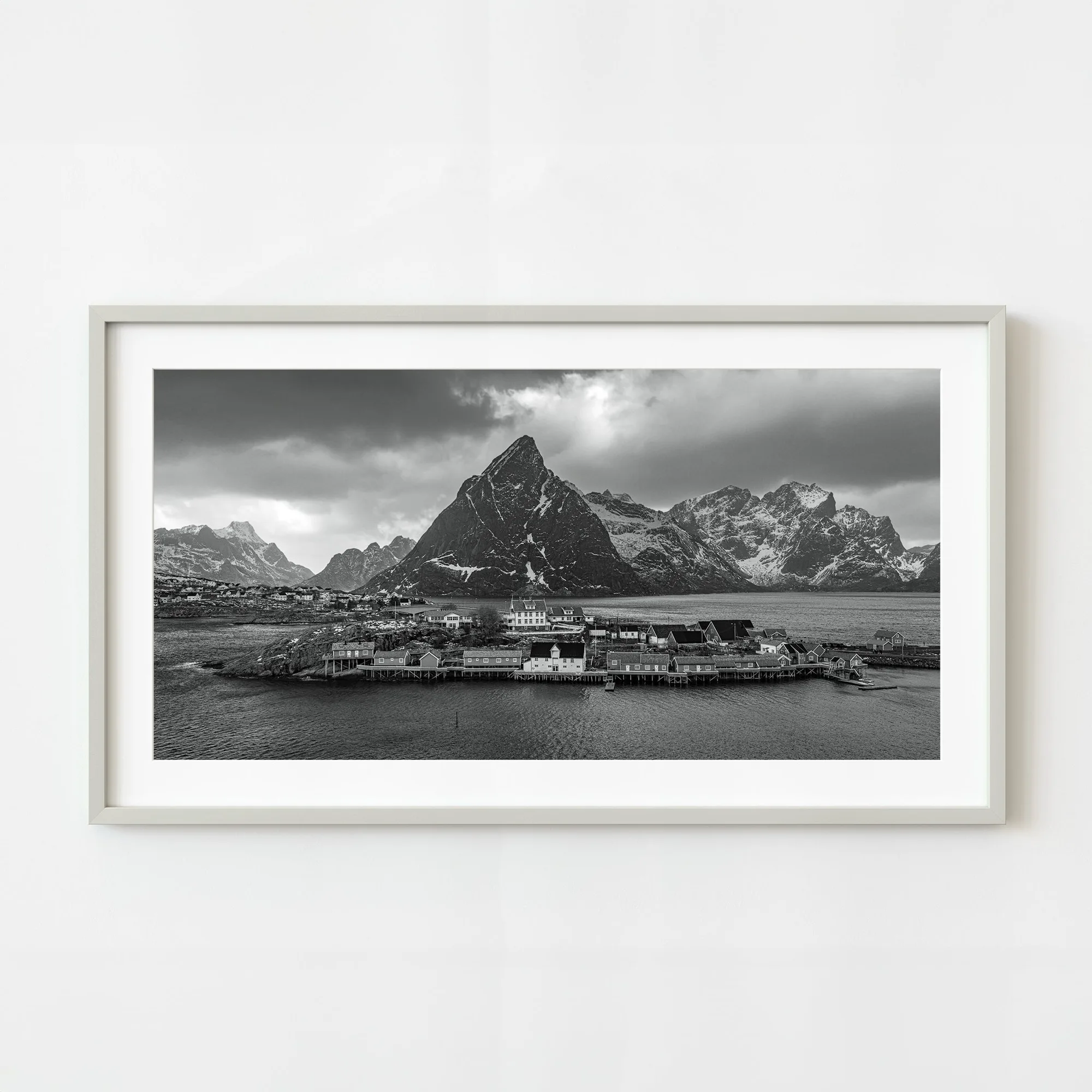 Framing a Winter Village Print for a Cozy Nordic Look