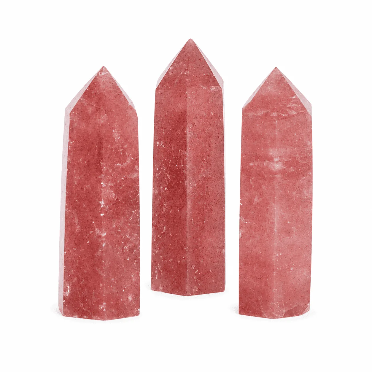 STRAWBERRY QUARTZ POINT