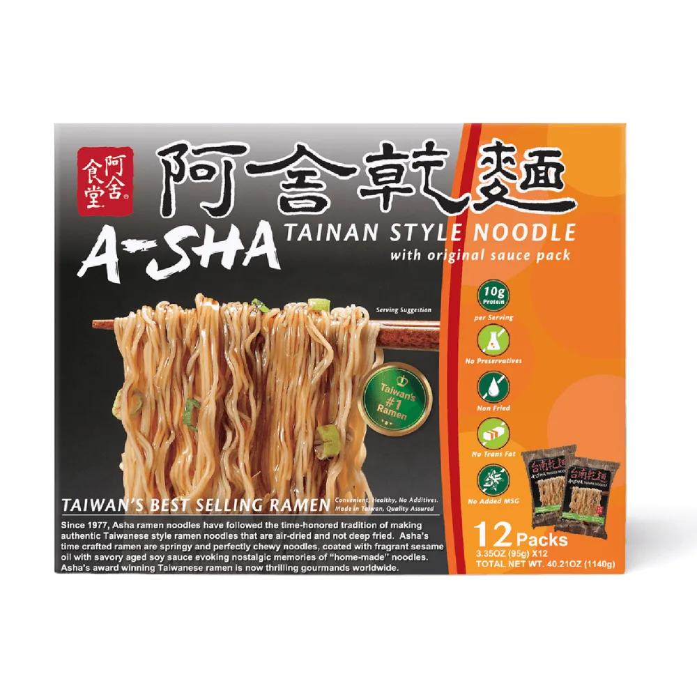A-Sha Tainan Thin Noodles Original Flavor