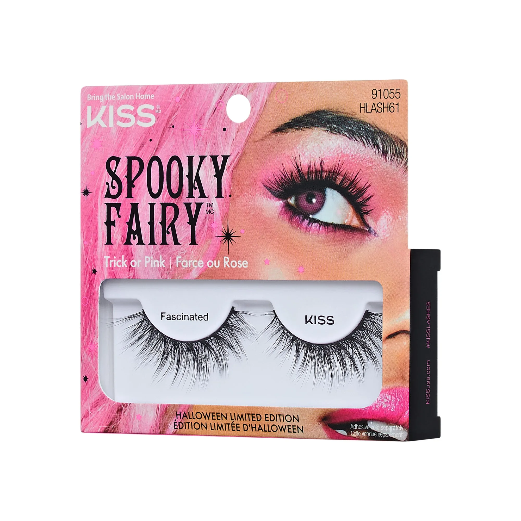 Kiss Halloween Wimpern - Fascinated | 1 Paar, Strip-Wimpern, 14mm