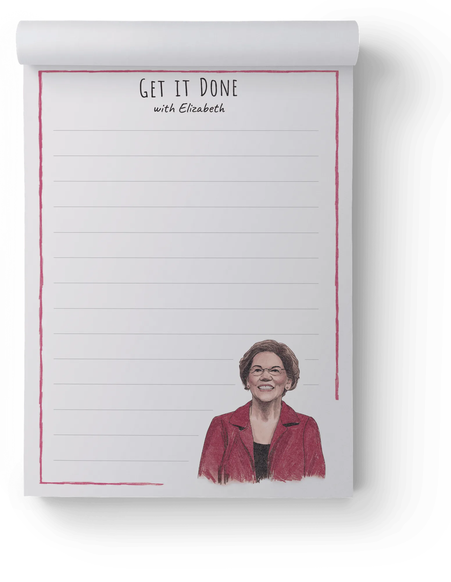 Elizabeth Warren Get it Done Notepad