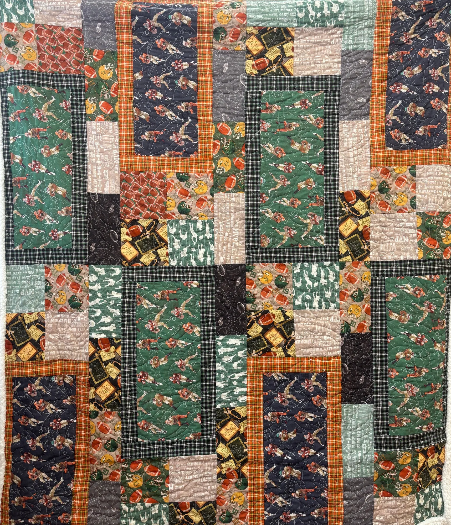 Sugar Cookie Quilt Kit – Touchdown by Skyline Studios