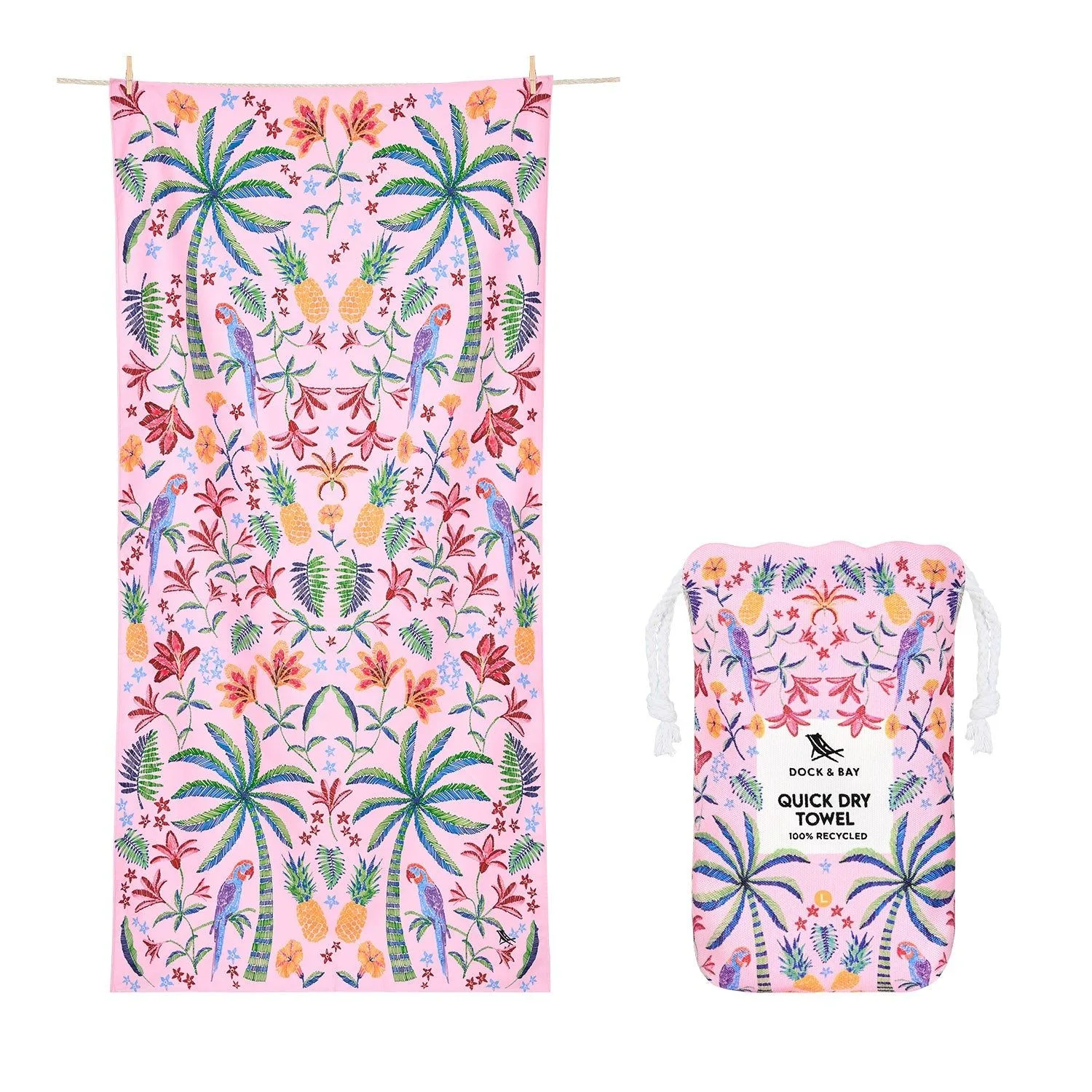 Dock & Bay Quick Dry Towel - Pink Paradise