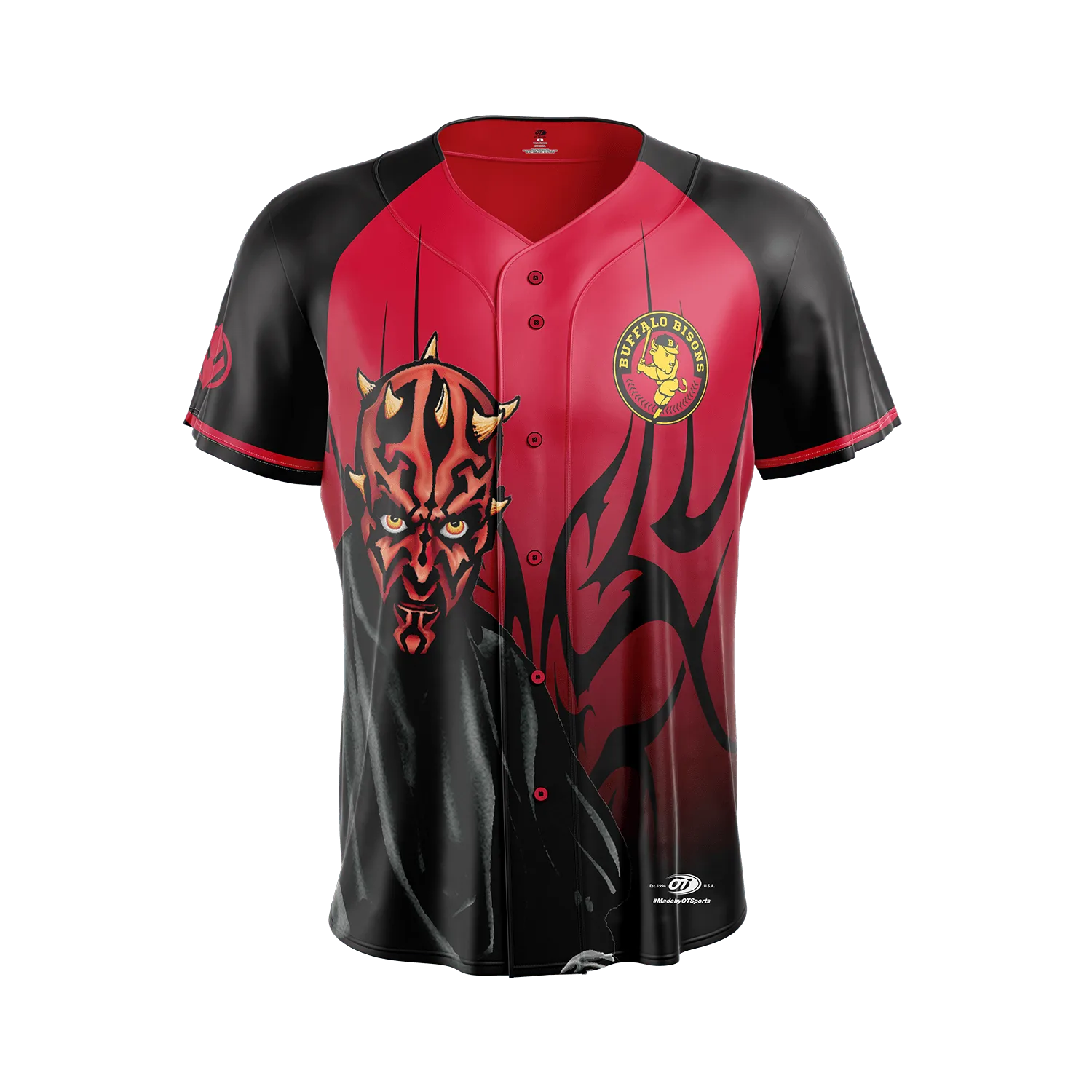 Youth Buffalo Bisons Star Wars Darth Maul Replica Jersey Blank