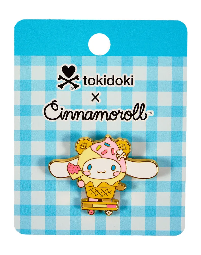 tokidoki x 시나모롤 테디 프리즈 핀 배지