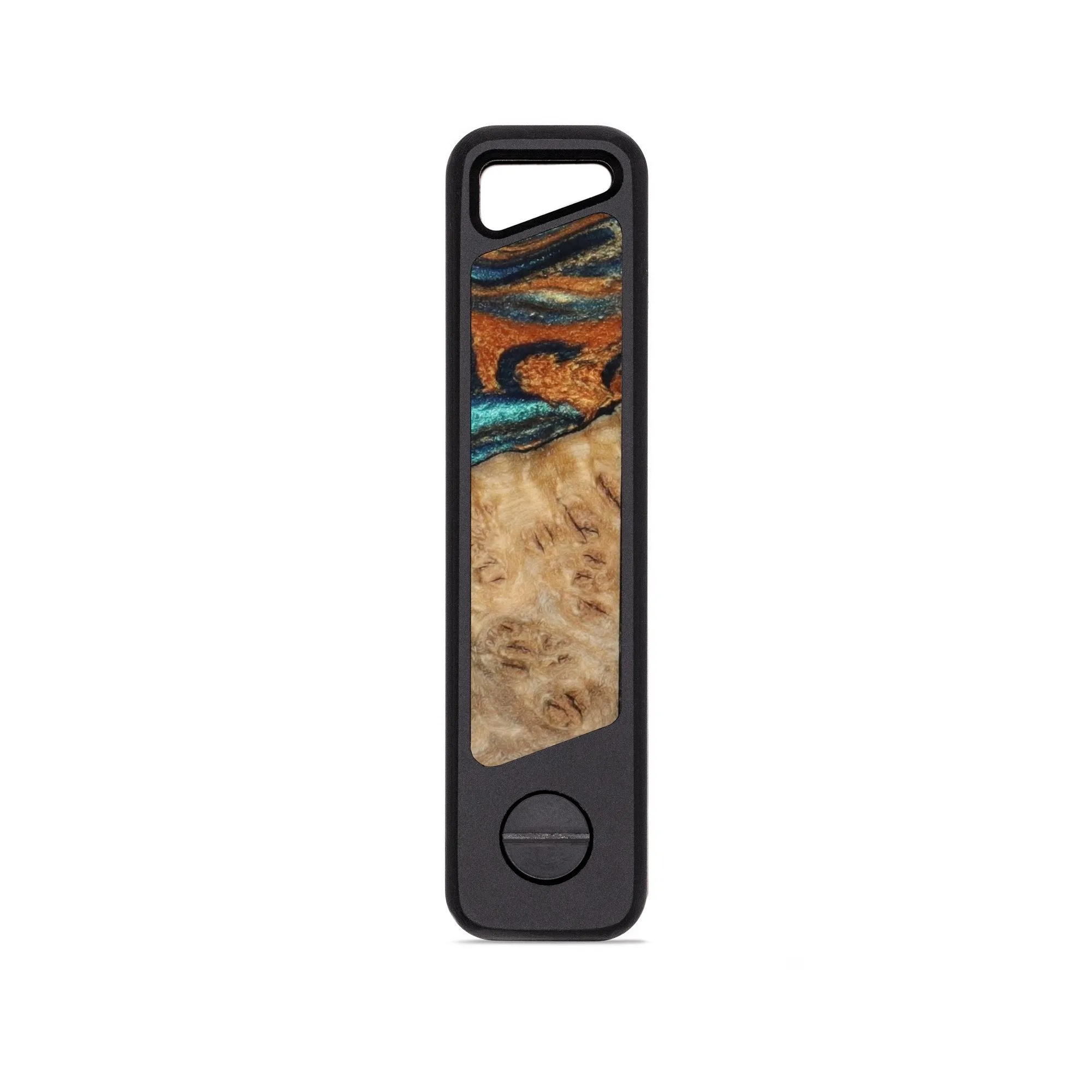 EDC Wood KeyHolder - Zane (Teal & Gold, 820278)