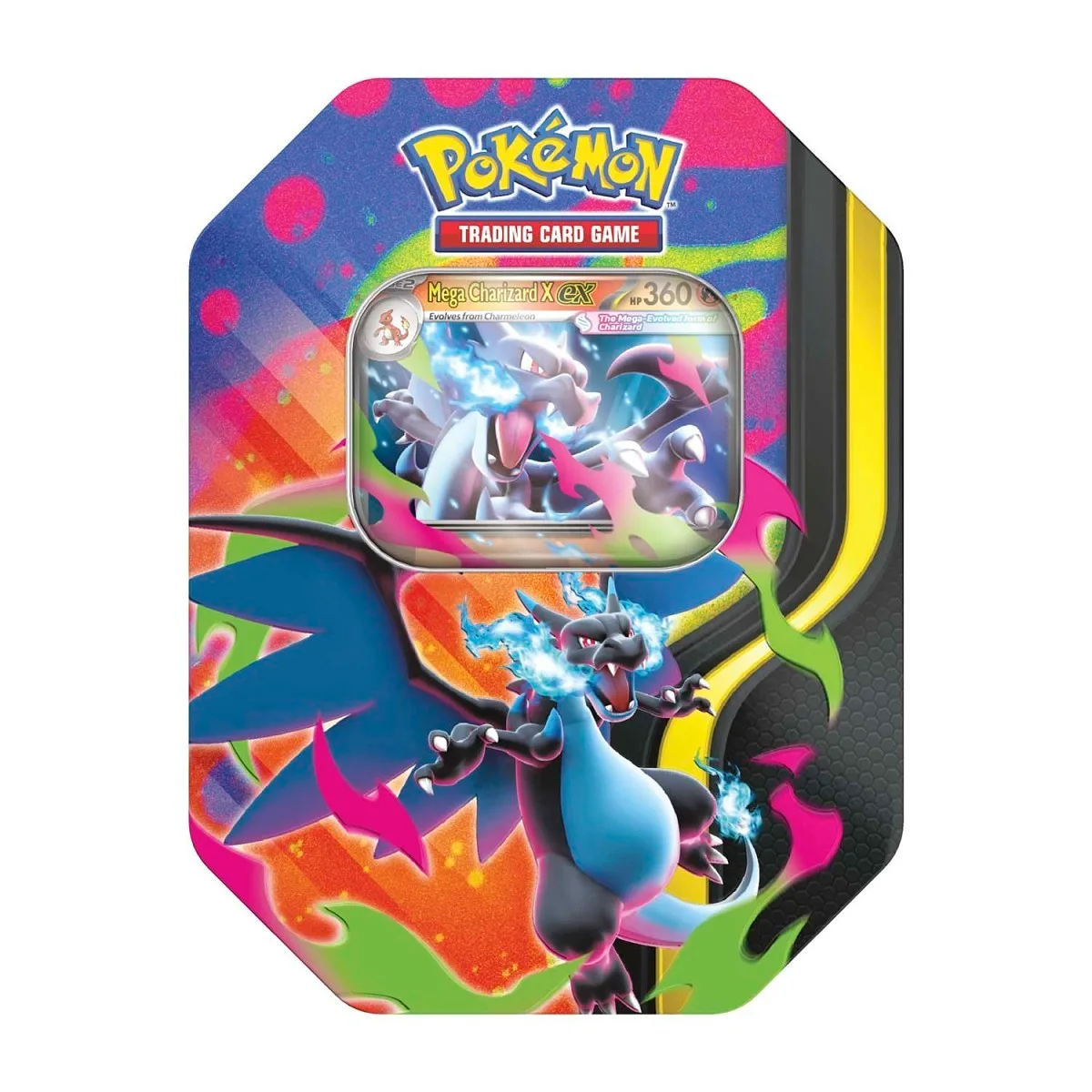 Pokemon TCG: Mega Charizard Tin (Mega Charizard X)