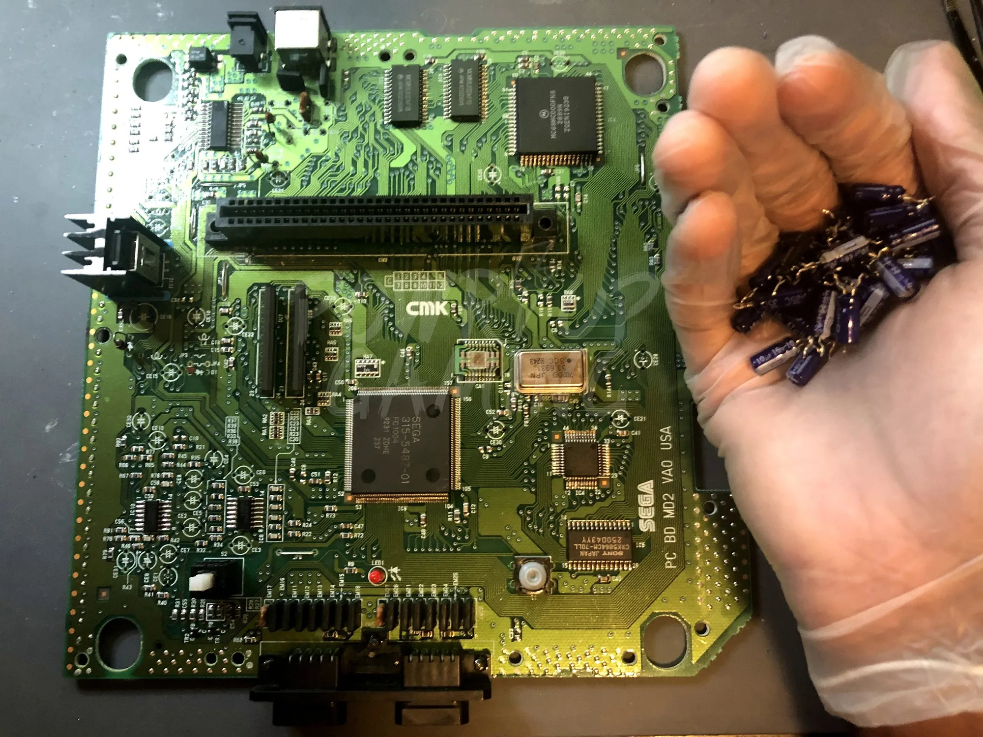دليل استبدال المكثفات في Sega Master System