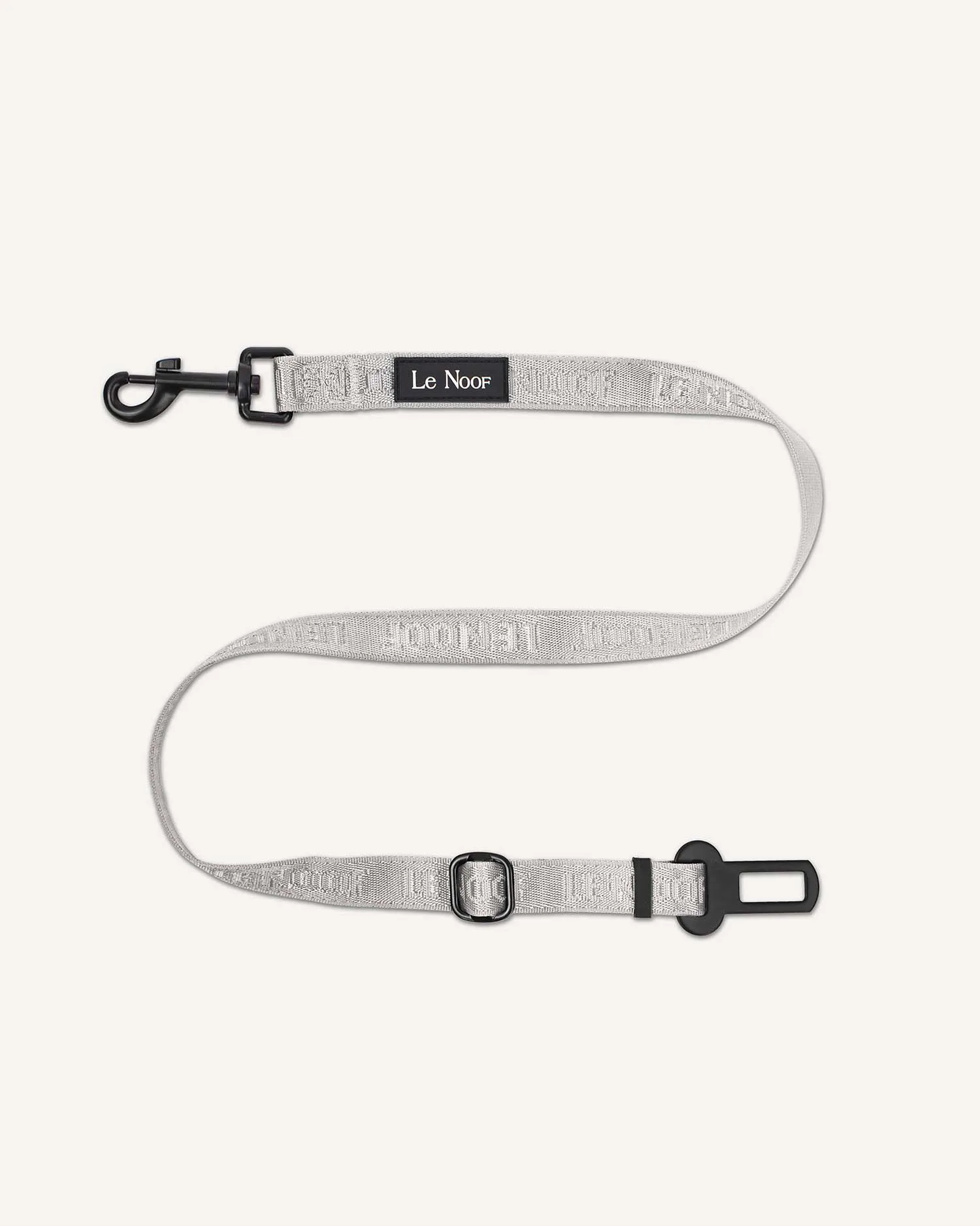 Cinto de segurança para cães cinzento jacquard