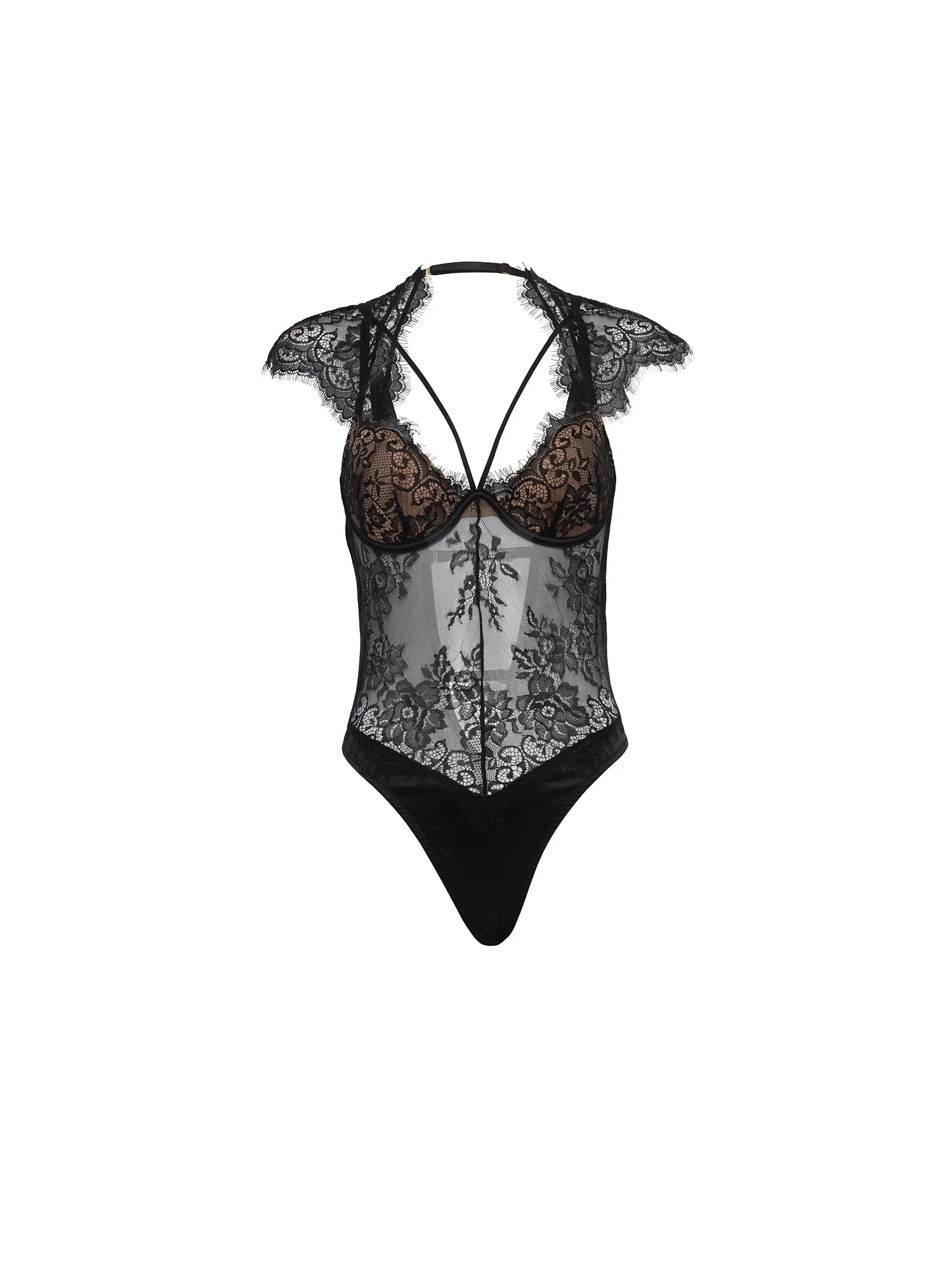 Teddy cage en dentelle Curvy Madelyn