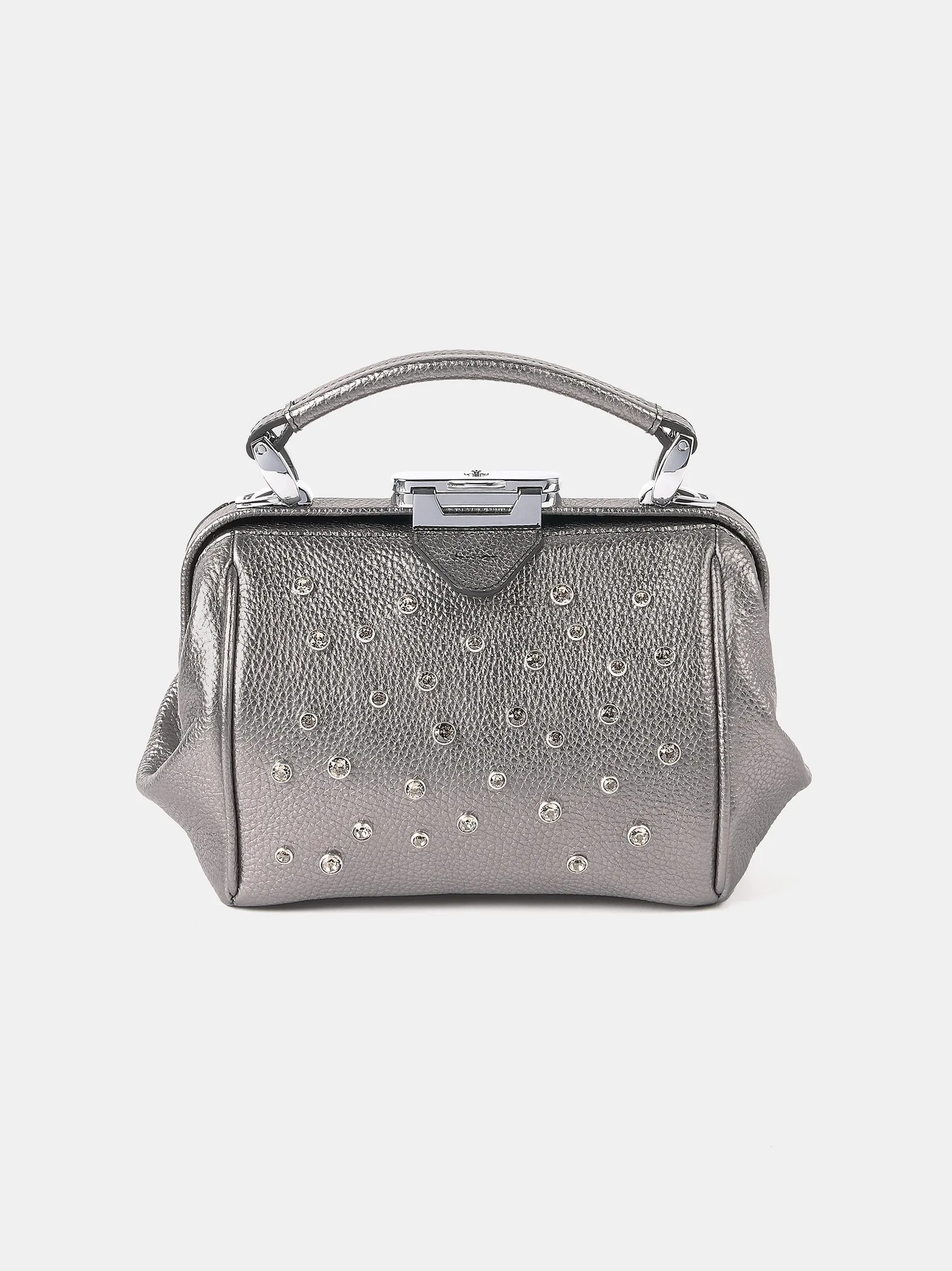 The Mini Sophie - Gunmetal Grain with Swarovski® Crystals
