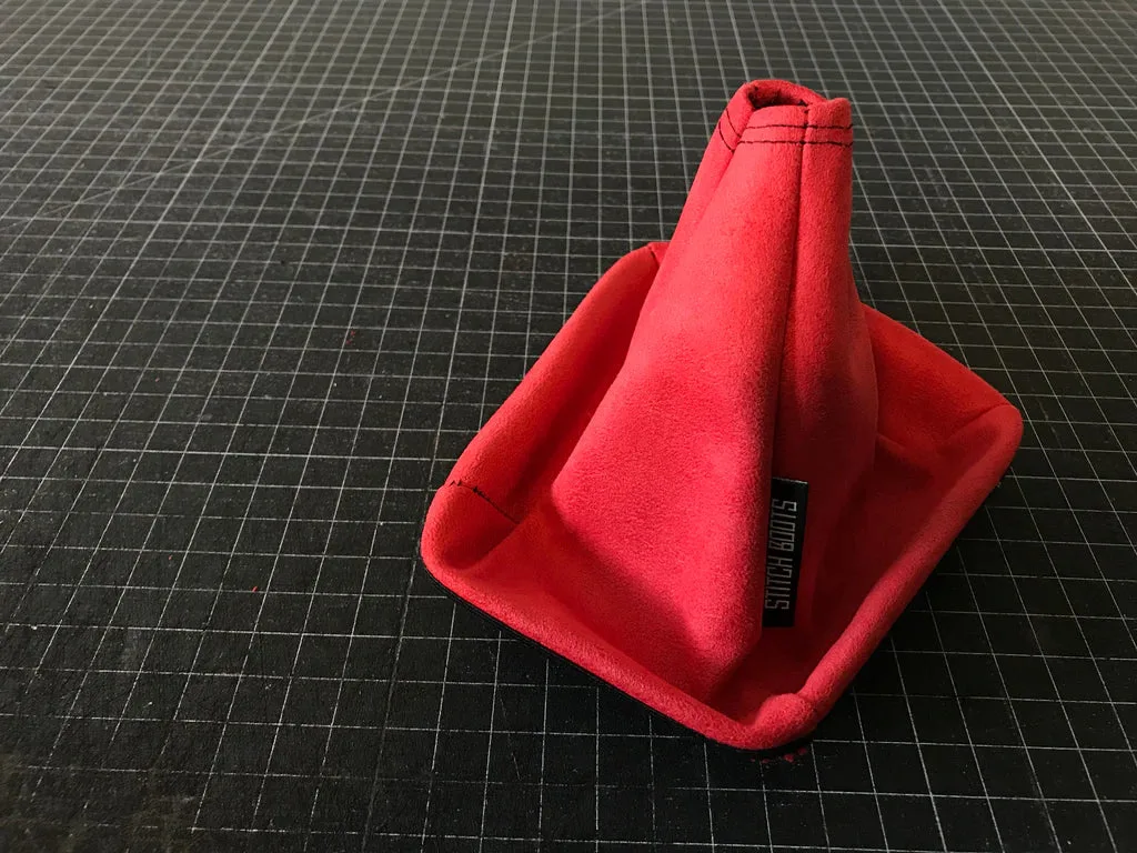 Red Suede Shift Boot by Stitch Boots
