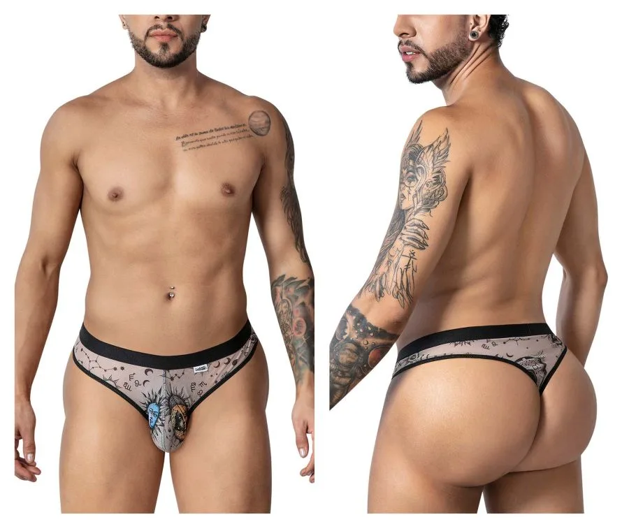CandyMan Men's Underwear 99885 Sun Moon Thongs Color