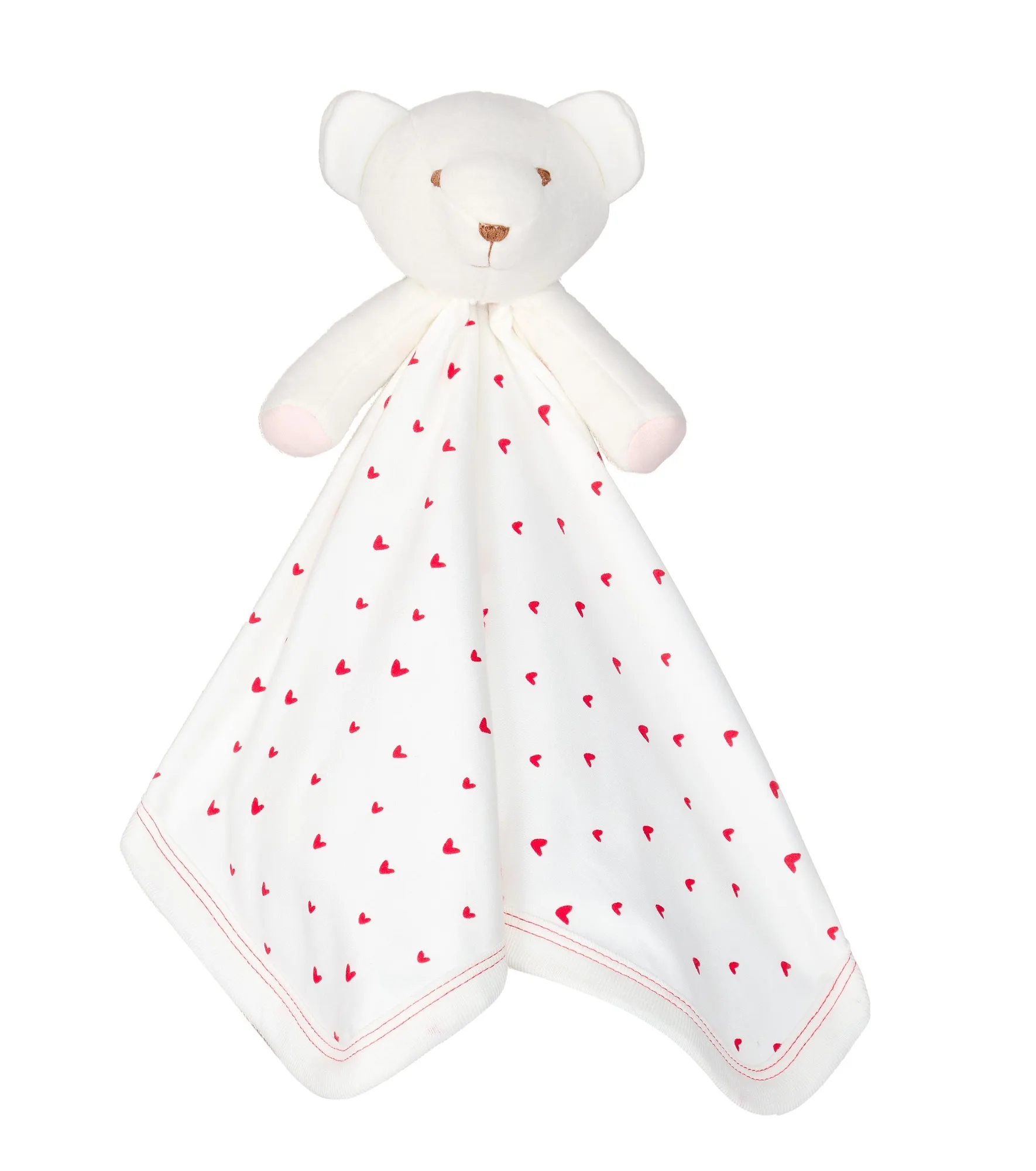 Bear Blanket Friend - Red Hearts