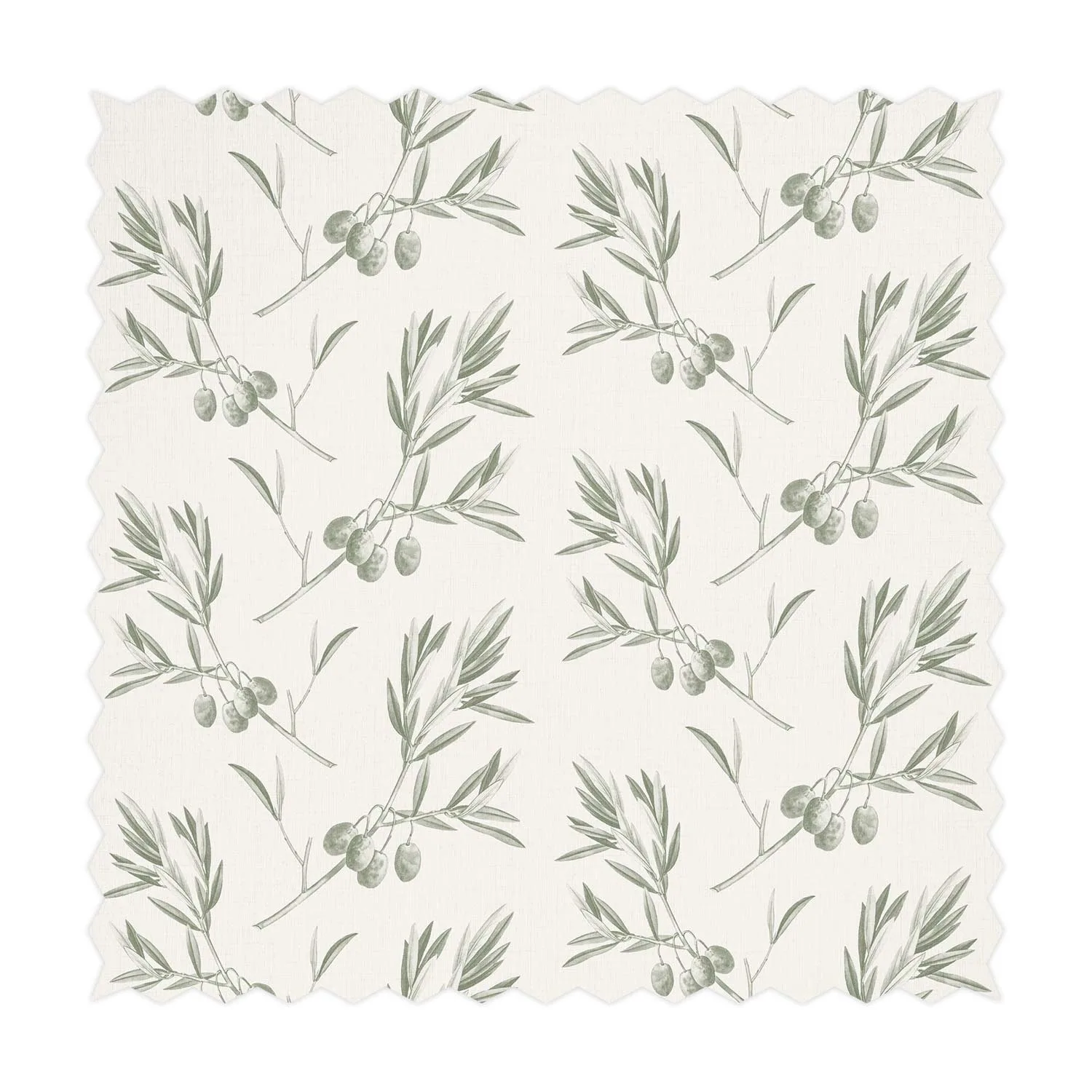 Vintage Olive Stoff mit modernem Dekor kombinieren
