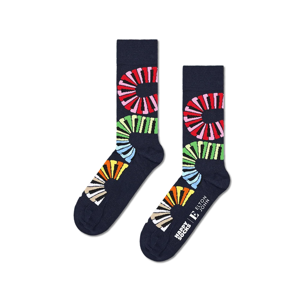Elton John x Happy Socks: Piano Notes vs Glasses Design