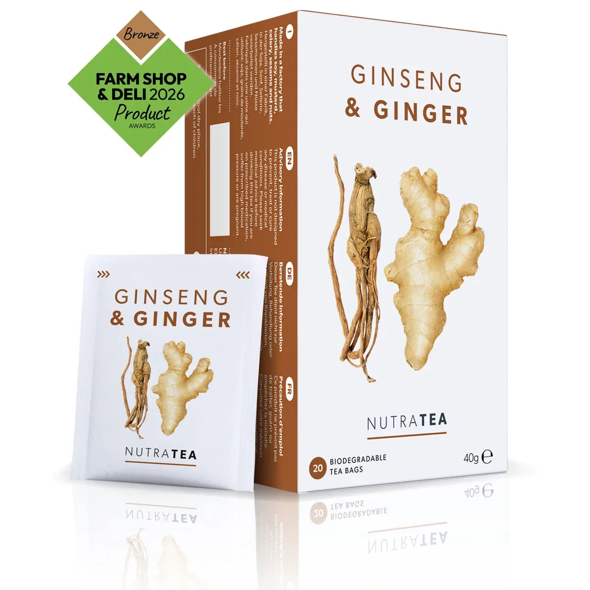 Ginseng & Ginger Tea – 20 Tea Bags