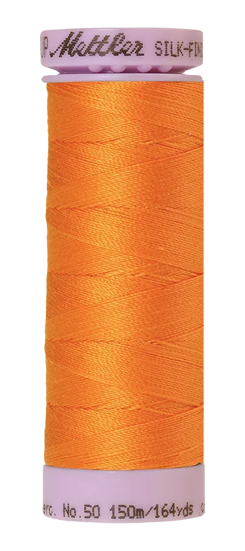Mettler Silk-Finish Cotton Thread 50wt 150M – Pumpkin