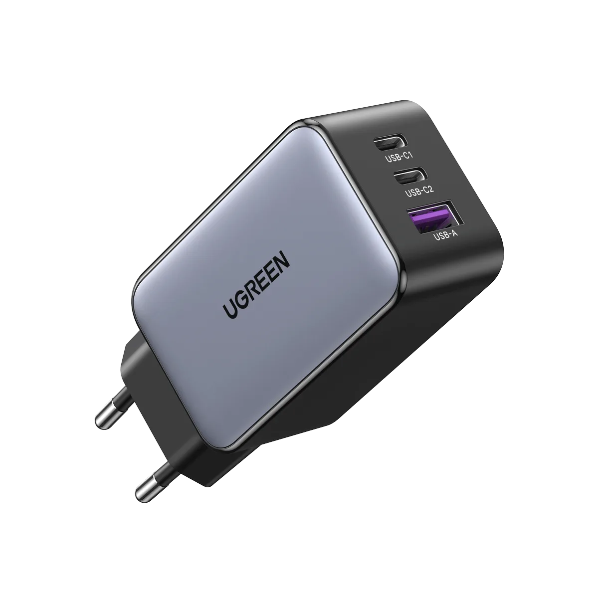Cargador UGREEN Nexode GaN 65W USB-C con 3 puertos USB-C