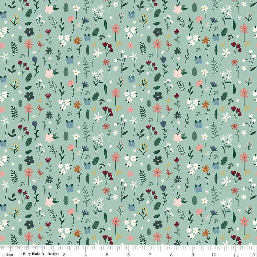 Stems Mint di Let's Create di Echo Park Paper Co. per Riley Blake Designs