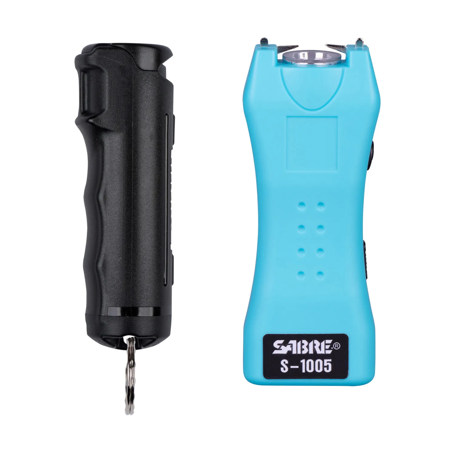 Fast Flip Top Pepper Spray and 2-in-1 Stun Gun with Flashlight
