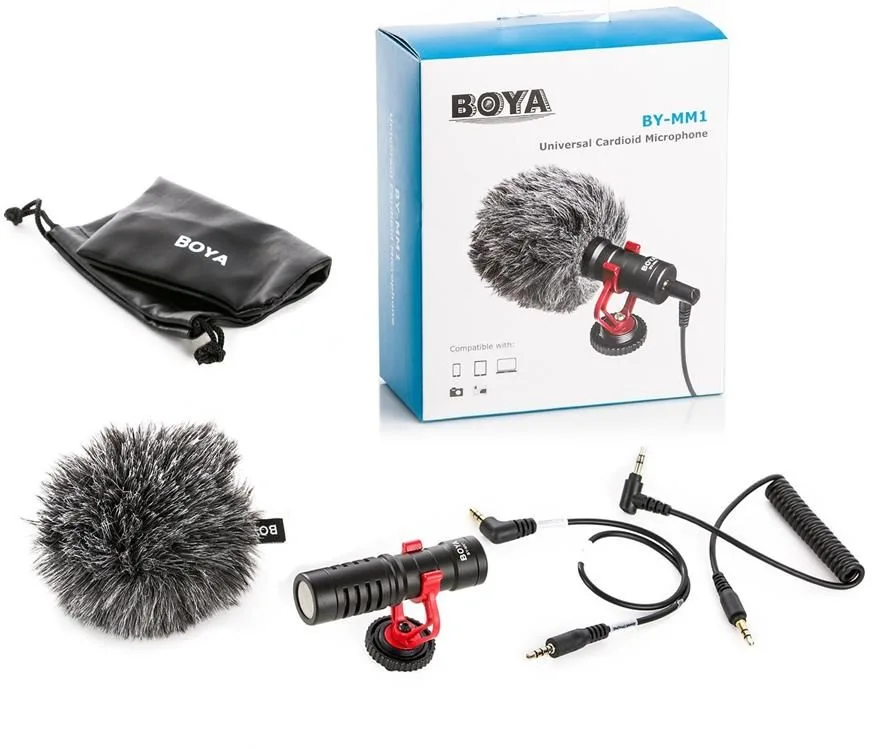 Boya BY-MM1 Microphone Setup for Camera Video