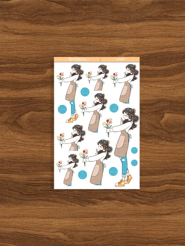 Adesivi Flower Shop True Passion per Hobonichi Cousin