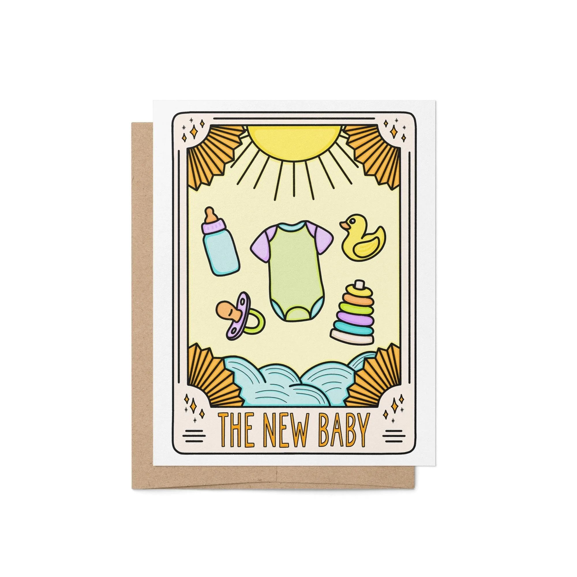 Tarjeta de felicitación 'El nuevo bebé' Tarot