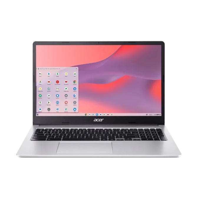 Acer Chromebook 315 15.6 inch Laptop Intel Processor N4500 4GB RAM 64GB eMMC Pure Silver (factory renewed)